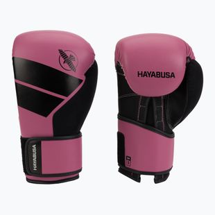 Hayabusa S4 růžové/černé boxerské rukavice S4BG