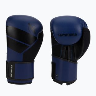 Hayabusa S4 modročerné boxerské rukavice S4BG