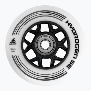 Náhradní kolečka Rollerblade Hydrogen SE 90 mm/85A + ILQ9 8 ks white/black