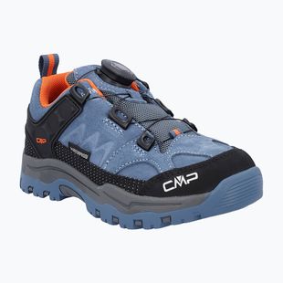 Dětské trekové boty CMP Kiruna Low FitGo Waterproof bluestone/arancio