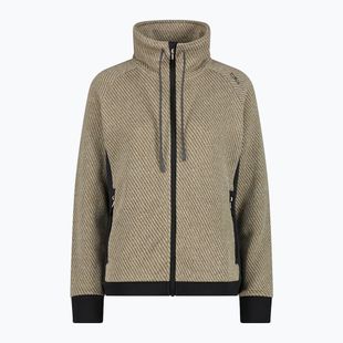 Dámská mikina CMP 35H1646 Jacquard Knitted vanilla