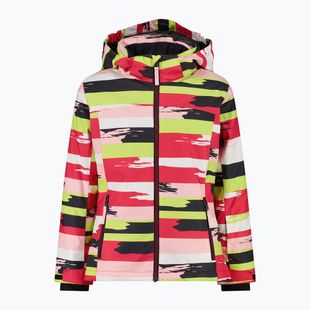 Dětská lyžařská bunda CMP 39W2085 white/carmine/apple