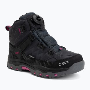 Dětské trekové boty CMP Kiruna Mid Fitgo Fleece Wp antracite/festival
