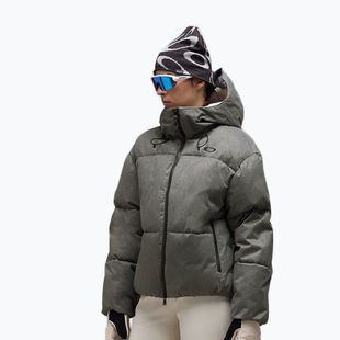 Dámská lyžařská bunda Oakley Icicle Cropped cement melange
