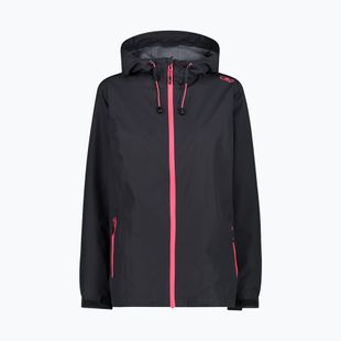 Dámská bunda do deště CMP 39X6636 Fix Hood anthracite/gloss