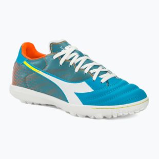 Pánské kopačky Diadora Brasil Elite Veloce GR TFR blue fluo/white/orange