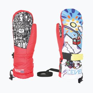 Dětské lyžařské rukavice Level Junior Mitt red