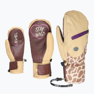 Dámské snowboardové rukavice Level Pulsar Mitt beige