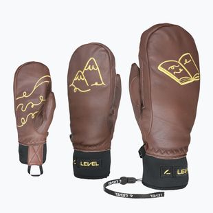 Dámské lyžařské rukavice Level Ivory Mitt brown