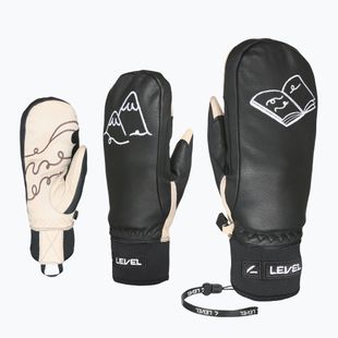 Dámské lyžařské rukavice Level Ivory Mitt pk black