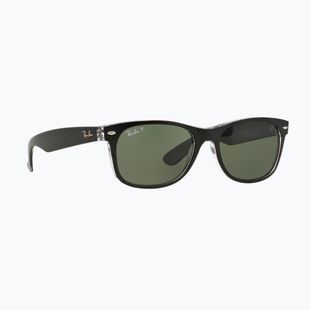 Sluneční brýle Ray-Ban New Wayfarer Classic matte black transparent/green g-15