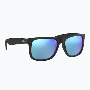 Sluneční brýle Ray-Ban Justin Classic matt black gum/blue mirror