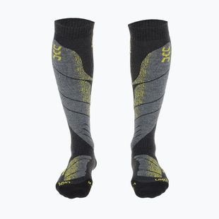 Pánské lyžařské ponožky UYN Ski All Mountain anthracite melange / yellow