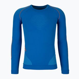 Pánská termoakční mikina UYN Evolutyon UW Shirt blue/blue/orange shiny