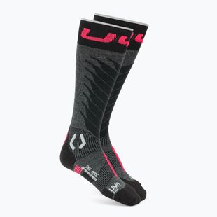 Pánské lyžařské ponožky UYN Ski One Merino anthracite/pink