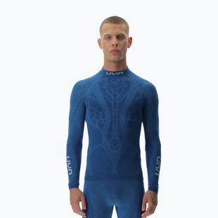 Pánské termo tričko s dlouhým rukávem UYN Elevatyon Biomorph Turtle Neck blue atoll