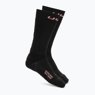Dámské lyžařské ponožky UYN Ski One Pure Snow black/pink