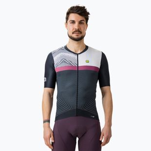 Pánský cyklistický dres Alé Zig Zag černá L23081401