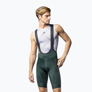 Pánské cyklistické šortky Alé Magic Colour Bibshorts forest green