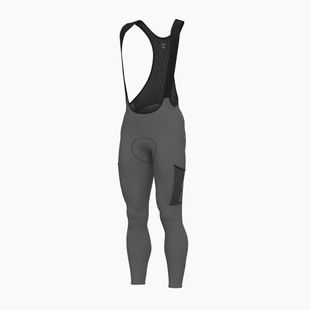 Pánské cyklistické kraťasy Alé Stones Cargo 2.0 Bibtights acciaio/steel