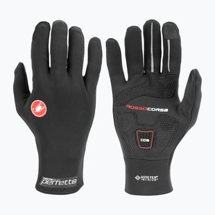 Pánské cyklistické rukavice Castelli Perfetto RoS black