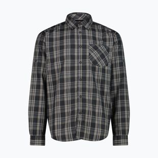 Pánská košile CMP 30T9927 anthracite/vanilla/grey