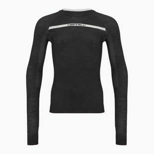 Pánské cyklistické tričko Longsleeve Castelli Merino Seamless Baselayer black