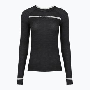 Dámské cyklistické tričko Longlsleeve Castelli Merino Seamless Baselayer W black