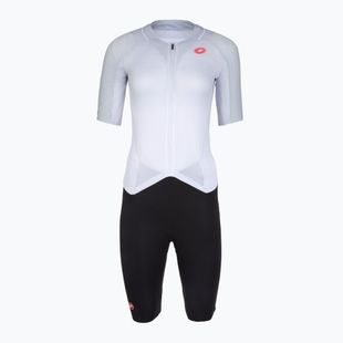 Dámská cyklistická kombinéza Castelli Free Sanremo 3 SS in white/black