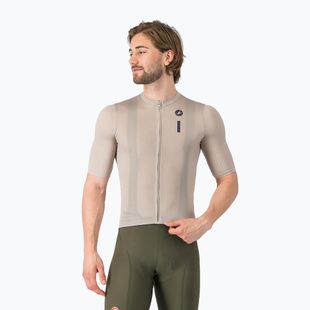 Pánský cyklistický dres Castelli Drittone Logo clay/belgian blue