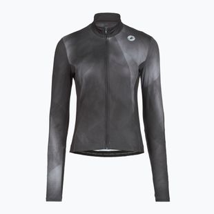 Dámské cyklistické tričko Longsleeve Castelli Prismatic Thermal Jersey smoky gray