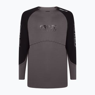Pánský cyklistický dres longsleeve   Oakley Maven Scrub black/grey
