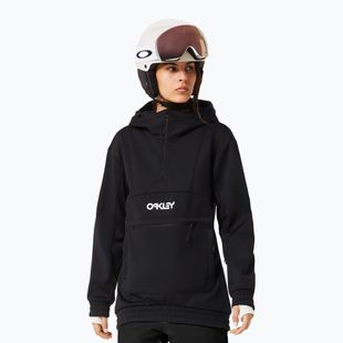 Dámská softshellová mikina Oakley TNP Nose Grab Softshell Hoodie blackout/white