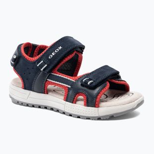 Juniorské sandály Geox Alben ocean blue/red