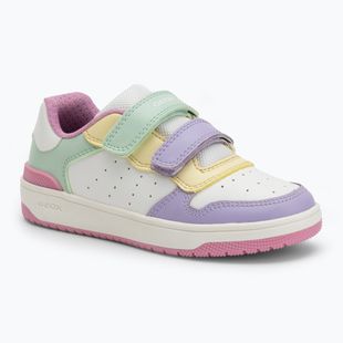 Juniorské boty Geox Washiba white/multicolor
