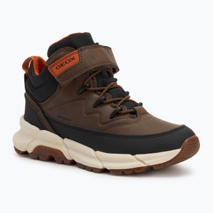 Junior boty Geox Flexyper Plus brown cotto / black 
