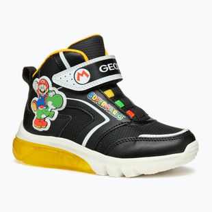 Juniorské boty Geox Ciberdron black/yellow