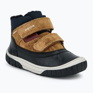 Dětské sněhule Geox Omar black / curry