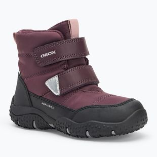Dětské sněhule Geox Baltic ABX dark burgundy/black
