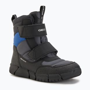 Dětské sněhule Geox Flexyper ABX dark grey / royal