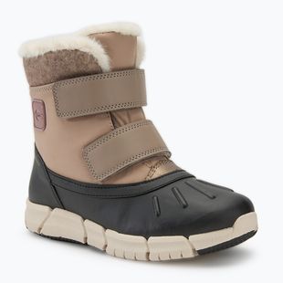 Juniorské sněhule Geox Flexyper ABX dark beige/black