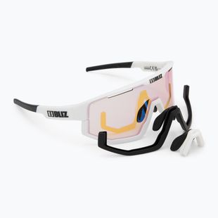 Sluneční brýle  Bliz Fusion Nano Optics Nordic Light matt white/ coral/ orange w blue multi