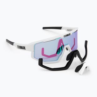 Sluneční brýle  Bliz Fusion Nano Optics Nordic Light matt white/ begonia/ violet w blue multi