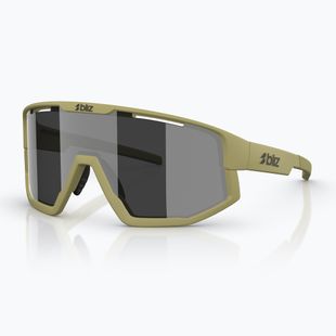 Sluneční brýle Bliz Fusion matte amber green/smoke silver mirror