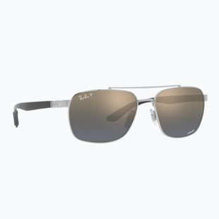 Sluneční brýle Ray-Ban RB3701 Polarized+ Lenses silver/blue gold polarized+