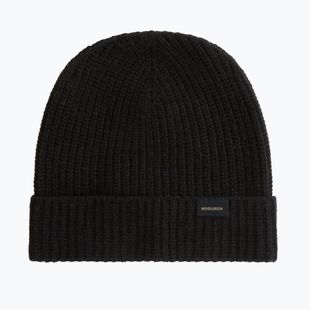Pánská zimní čepice Woolrich Knitted Ribbed Beanie black