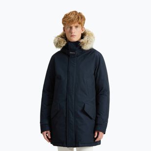 Pánská bunda Woolrich Polar High Collar Fur melton blue