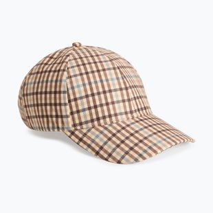 Dámská kšiltovka Woolrich Check Baseball Cap beige check