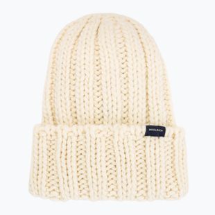 Dámská zimní čepice Woolrich Chunky Beanie 2026 milky cream