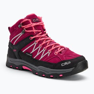 Juniorské trekové boty CMP Rigel Mid berry / pink fluo